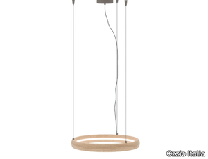 RING LIGHT - LED wooden pendant lamp _ Ozzio Italia