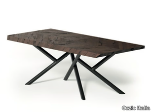 RANDOM FISSO - Rectangular wooden table _ Ozzio Italia