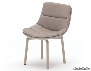 SIRIA - Swivel leather chair _ Ozzio Italia