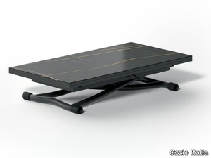 SYDNEY & SYDNEY CR - Convertible table with glass top _ Ozzio Italia