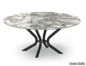 CIRKLE FISSO - Round ceramic table _ Ozzio Italia