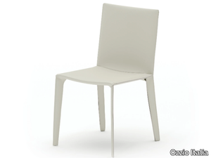 FRISBEE - Tanned leather chair _ Ozzio Italia