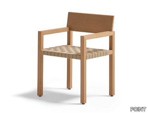 KUBIK - TechTeak garden chair with armrests _ POINT