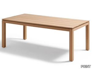 KUBIK - Rectangular TechTeak garden table _ POINT