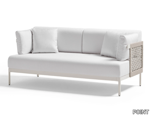 LEGACY - 2 seater rope and fabric garden sofa _ POINT