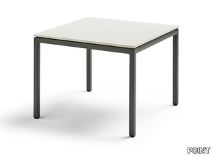 LONG ISLAND - Square garden side table with gres top _ POINT