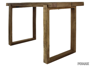 ANDALUCIA - Rectangular reclaimed wood high table _ POMAX