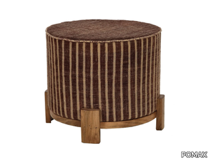 BRINDISI - Round fabric pouf _ POMAX