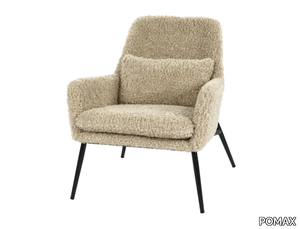 HAILEY - Fabric easy chair with armrests _ POMAX