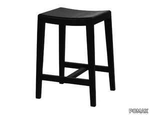 KENT - High Mango kitchen stool with footrest _ POMAX