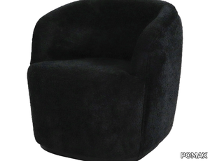 PORTERVILLE - Fabric armchair with armrests _ POMAX