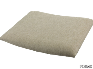 ROMEO - Solid-color rectangular fabric chair cushion _ POMAX