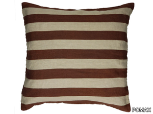 WILDLIFE - Striped square linen cushion _ POMAX