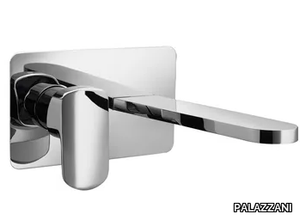 MIS 56321610 - Wall-mounted washbasin mixer with plate _ PALAZZANI