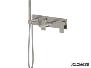 MONTECARLO 80139710 - Recessed 4 hole bathtub mixer with hand shower _ PALAZZANI