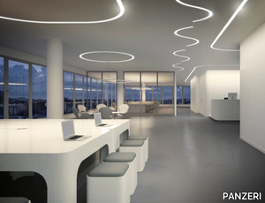 BROOKLYN ROUND - Ceiling mounted extruded aluminium linear lighting profile for LED modules _ PANZERI