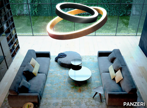 GOLDEN RING - Aluminium pendant lamp _ PANZERI