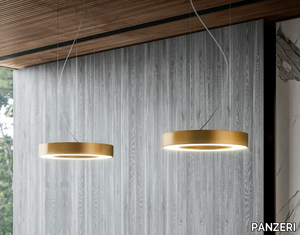 SILVER RING - LED aluminium pendant lamp _ PANZERI