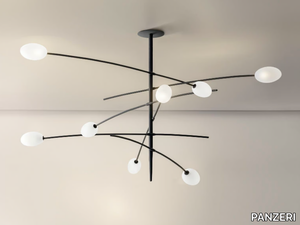 RORIS - Semi-inset dimmable ceiling lamp _ PANZERI