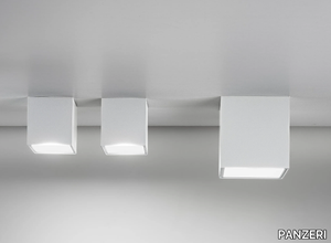 THREE - Glass and aluminium wall lamp / ceiling lamp _ PANZERI