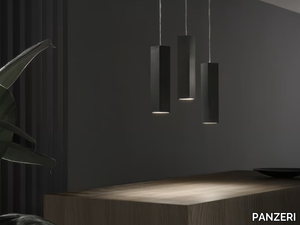 TWO - LED aluminium pendant lamp _ PANZERI