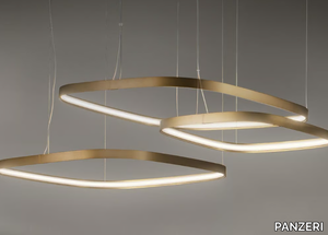 ZERO SQUARE - LED extruded aluminium pendant lamp _ PANZERI