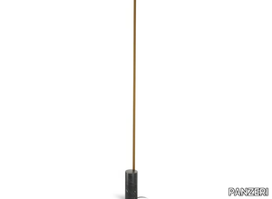 HILOW LINE - LED Nero Marquina marble floor lamp with dimmer _ PANZERI