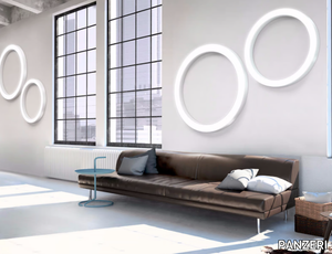 SILVER RING - Aluminium wall lamp / ceiling lamp _ PANZERI