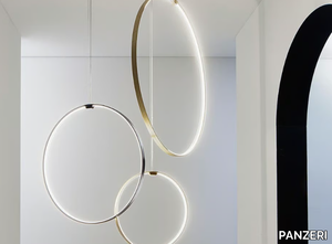 ZERO ROUND VERTICAL - LED extruded aluminium pendant lamp _ PANZERI