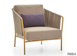 CAPRI - Upholstered easy chair with armrests _ PARLA