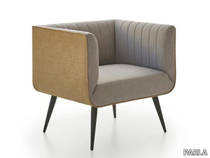 LUCE - Upholstered easy chair with armrests _ PARLA