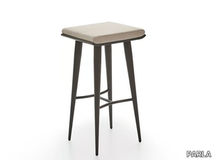 LUCE - Wooden barstool with integrated cushion _ PARLA