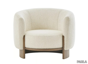 HUG - Fabric armchair with armrests _ PARLA