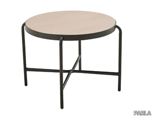 PALM V - Painted metal coffee table with veneer top _ PARLA