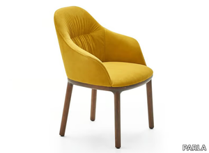 REMUS - Upholstered chair with armrests _ PARLA