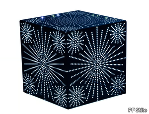 BALÙ - With light square steel pouf _ PF Stile