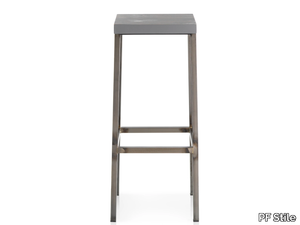 NELSON - High steel stool with footrest _ PF Stile