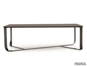 CONFLUENCE - Rectangular wooden table _ PIANCA