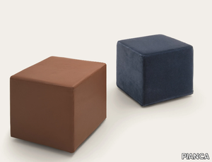 CUBO - Upholstered square pouf _ PIANCA