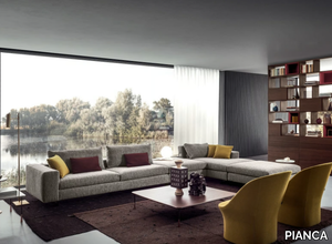 DUO - Sectional fabric sofa _ PIANCA