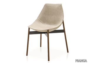 GAMMA - Upholstered fabric chair with tubular base _ PIANCA
