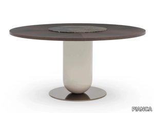 ETTORE - Wooden table with Lazy Susan _ PIANCA