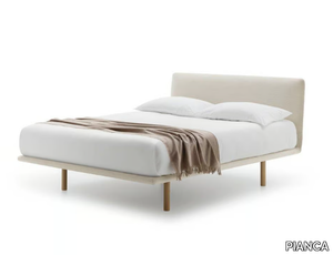 FILO UP - Fabric double bed with upholstered headboard _ PIANCA