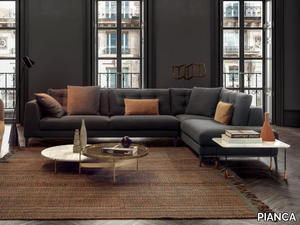 TIME - Corner sectional fabric sofa _ PIANCA