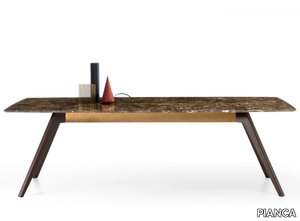 DELTA - Rectangular marble table _ PIANCA