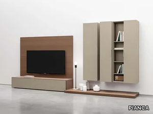 SPAZIO S438 - Sectional wall-mounted storage wall _ PIANCA