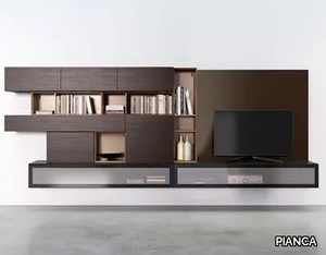 PEOPLE P453 - Sectional wall-mounted modular storage wall _ PIANCA