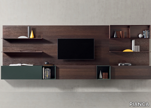 PEOPLE 03 - Sectional wooden storage wall _ PIANCA