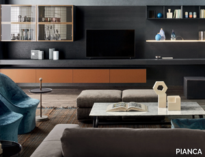 PEOPLE 05 - Sectional wooden storage wall _ PIANCA