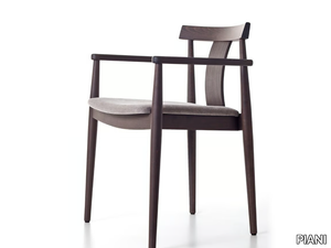 ALESSIA 00 A1 - Solid wood chair with armrests _ PIANI